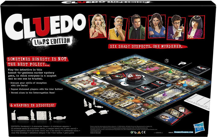 Cluedo Liars Edition Board Game Murder Mystery Game for Children - Yachew