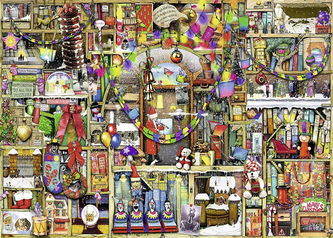 Ravensburger Curious Cupboards Nr. 4 Der Weihnachtsschrank Puzzle 1000 Teile für Erwachsene und Kinder ab 12 Jahren