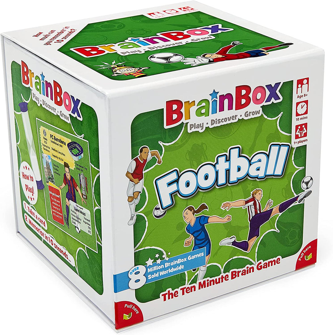 BrainBox Fußball (2022) | Kartenspiel | Ab 8 Jahren | 1+ Spieler | 10+ Minuten Spielzeit