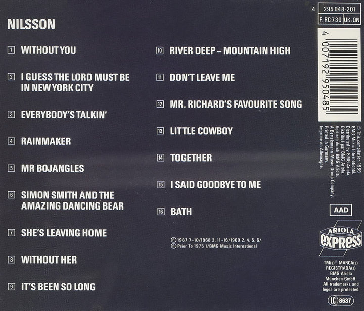 Nilsson Harry - Nilsson [Audio-CD]