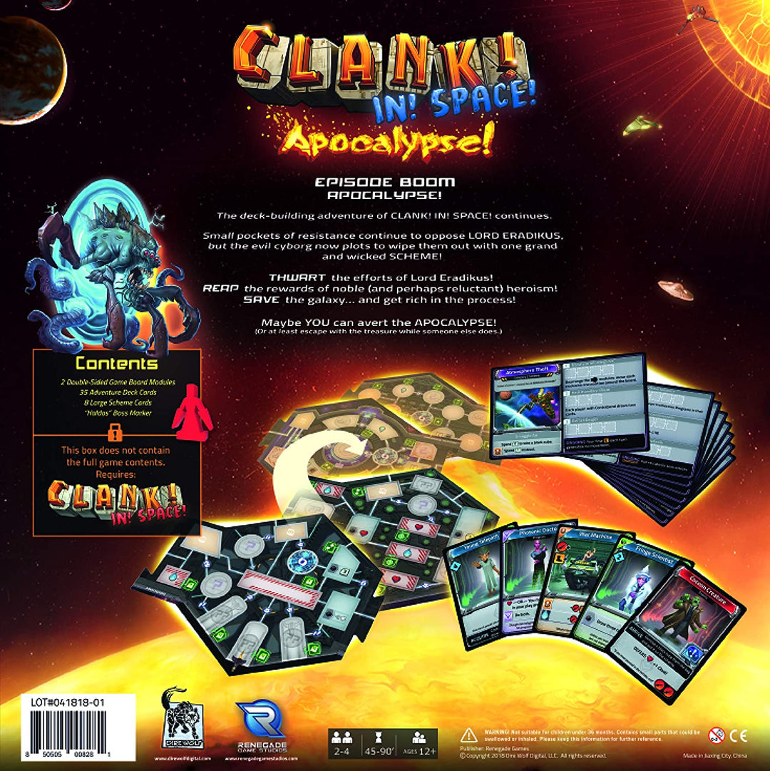 Renegade Game Studio RGS0828 Clank in Space Apocalypse, gemischte Farben