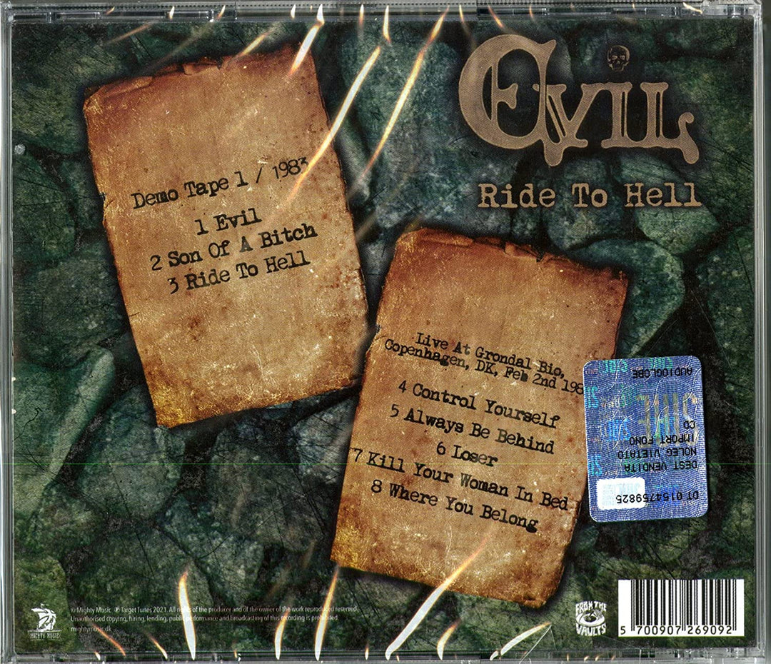 Evil - Ride To Hell [Audio CD]