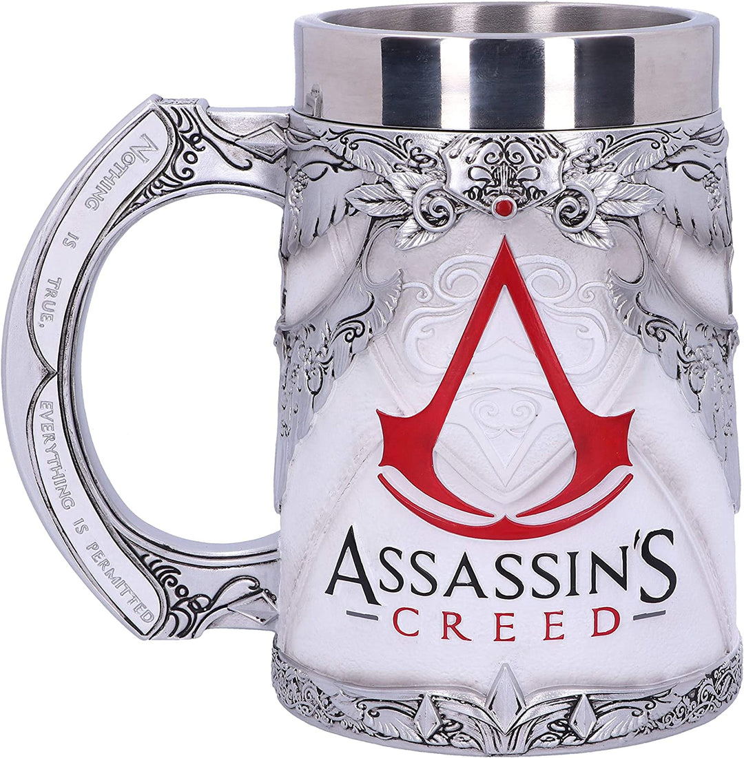 Nemesis Now B5296S0 Offiziell lizenzierter Assassins Creed White Game Krug, Resi