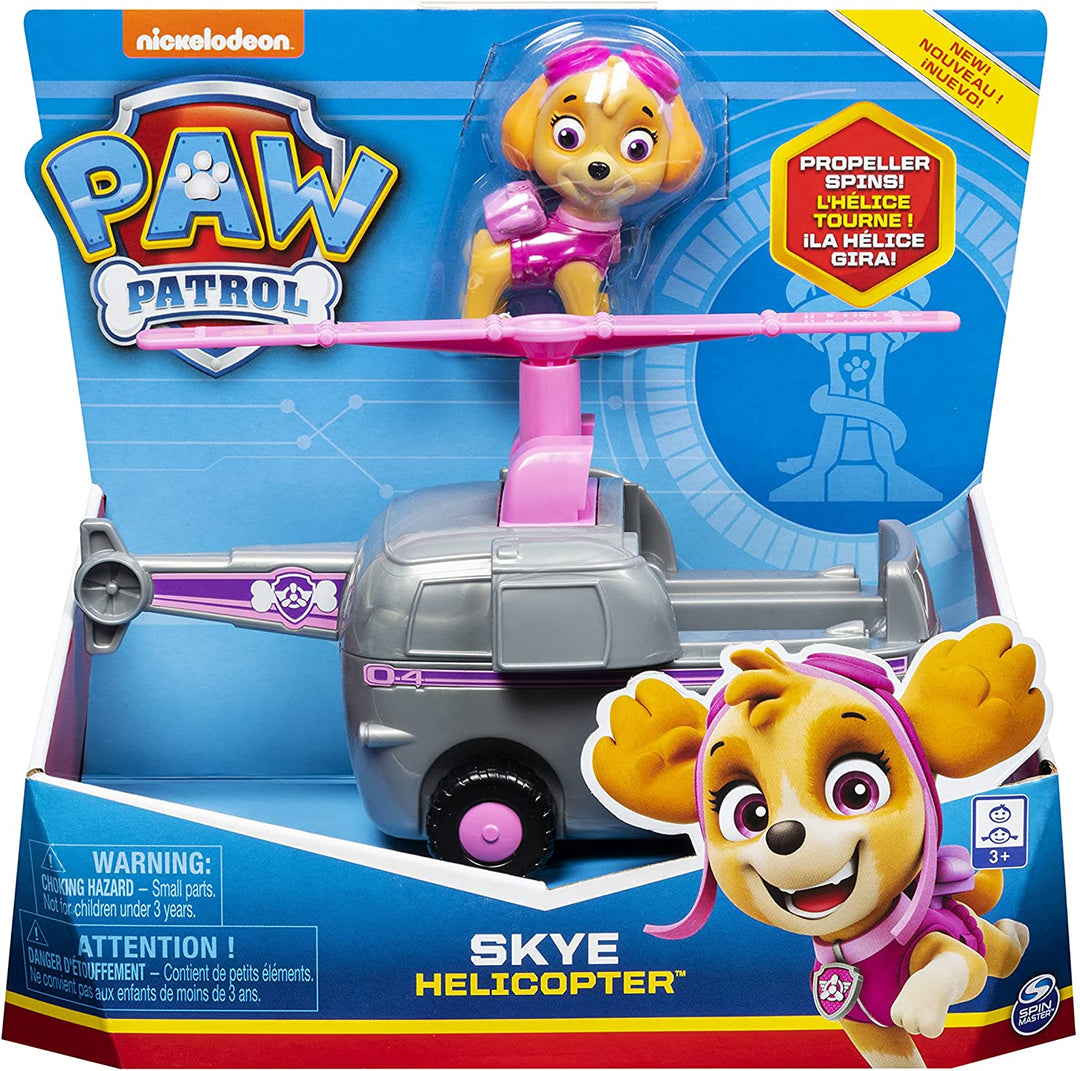 PAW Patrol, Skye’s Helicopter Vehicle with Collectible Figure, for Kids Aged 3 Y