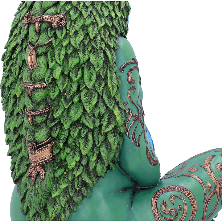 Nemesis Now Large Ethereal Mother Earth Gaia Art Statue Painted Figurine, Green 30cm