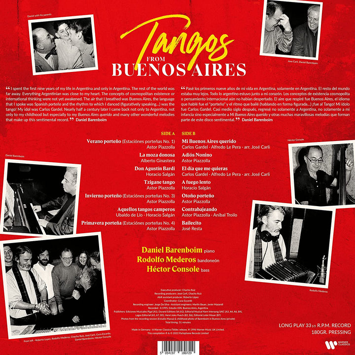 Tangos from Buenos Aires - Piazzolla, Gardel, Salgan, Ginastera, Resta [VINYL]