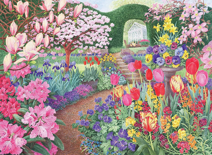 Ravensburger Happy Days Glorious Gardens 4X 500 Piece Jigsaw Puzzle for Adults & Kids