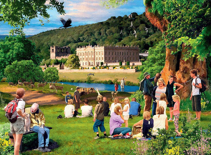 Ravensburger Picturesque Landscapes No.7 Derbyshire - Chatsworth & Dovedale 2x 500 Piece Jigsaw Puzzles