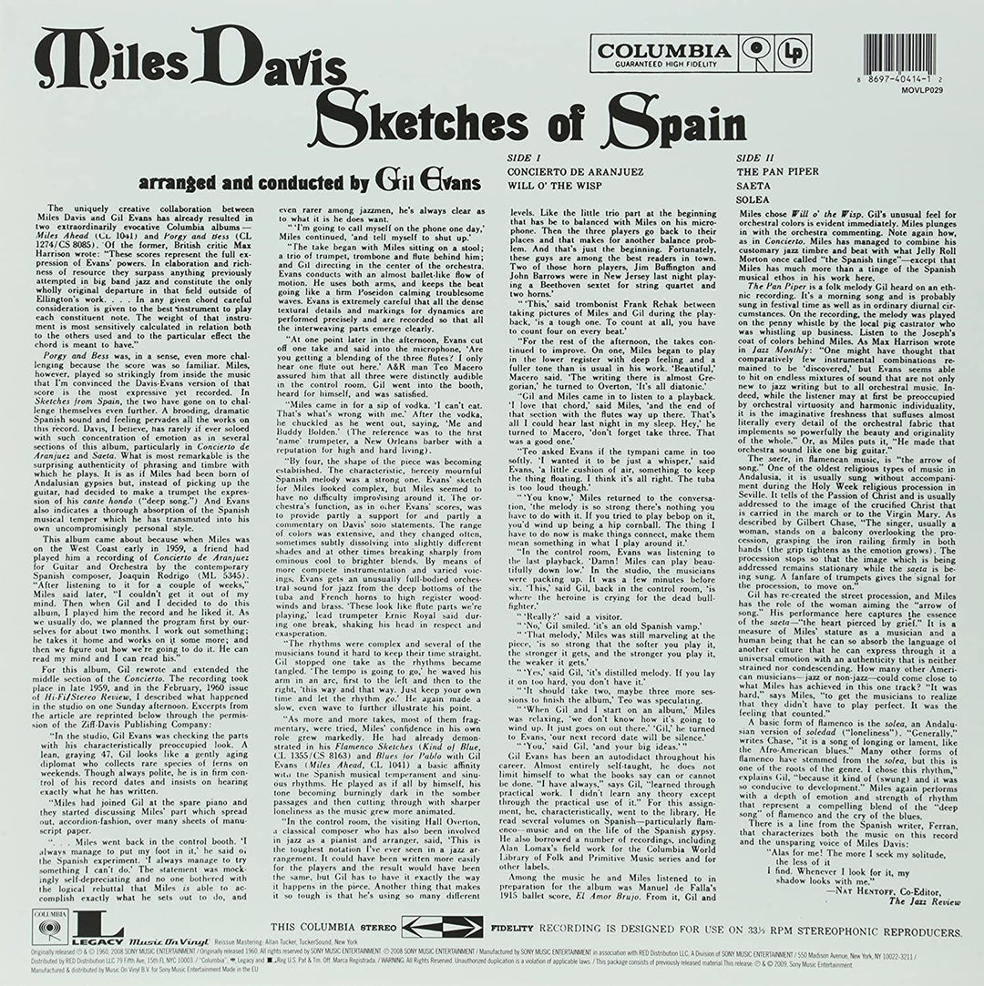 Miles Davis - Sketches Of Spain [VINYL]