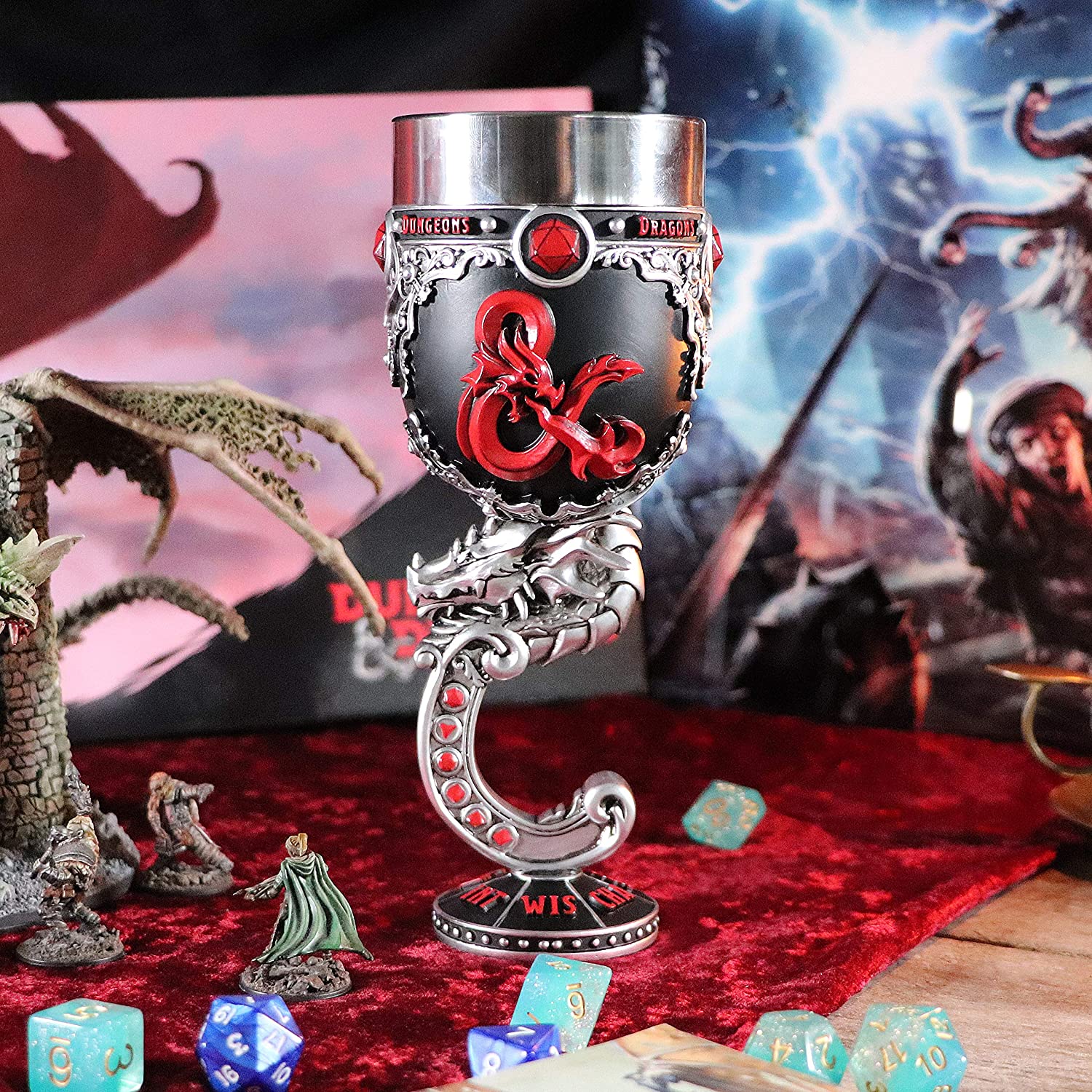 Nemesis Now Dungeons & Dragons D20 Goblet Resin Fantasy Collectible 1