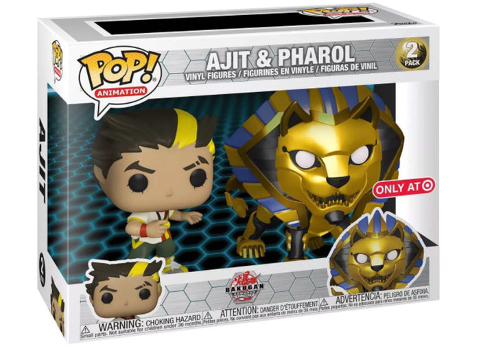 Bakugan Ajit &amp; Pharol Exclu Funko 54623 Pop! Vinyl