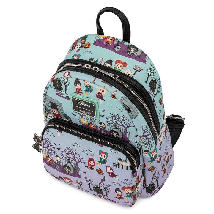 Loungefly Disney Hocus Pocus Mini-Rucksack mit Allover-Print