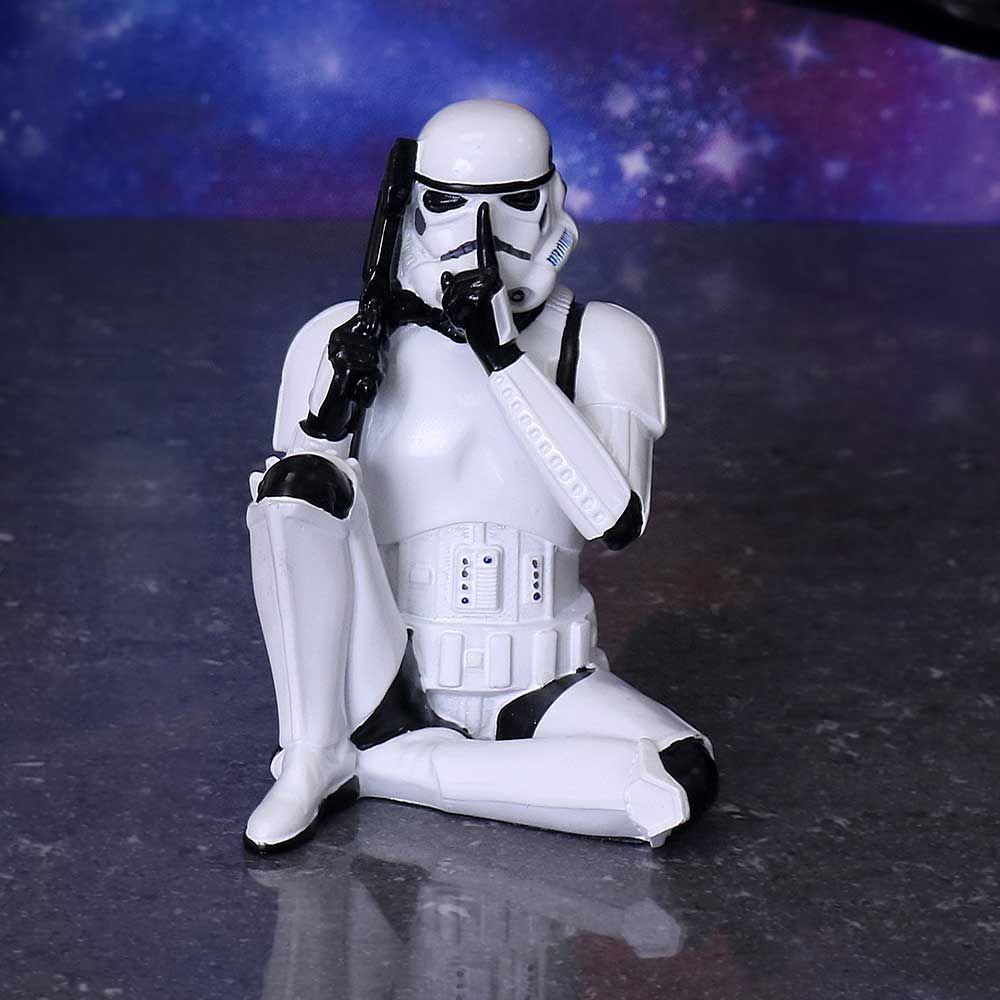 Nemesis Now B4894P9 Original Stormtrooper Three Wise Sci-Fi Speak No Evil, Multicolour, 10cm