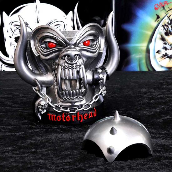 Nemesis Now B5113R0 Offiziell lizenzierte Motörhead Ace of Spades Warpig Snaggletooth Box, Polyresin, Silber, 16 cm