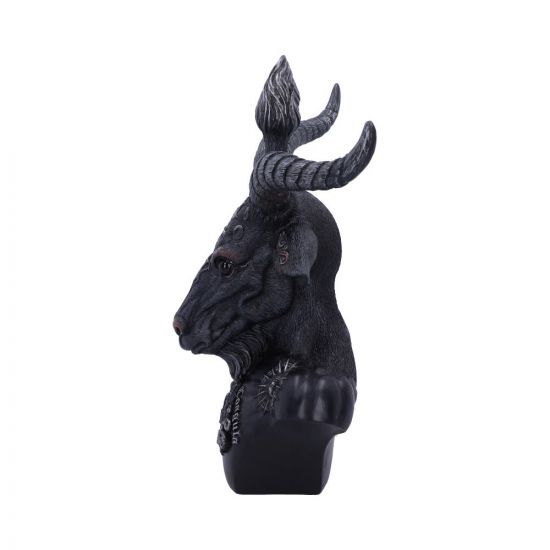 Nemesis Now Celestial Baphomet-Büste in Schwarz und Silber, Polyresin, 33 cm