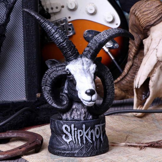 Nemesis Now Officially Licensed Slipknot Flaming Goat Bust Figurine, Black, 23cm