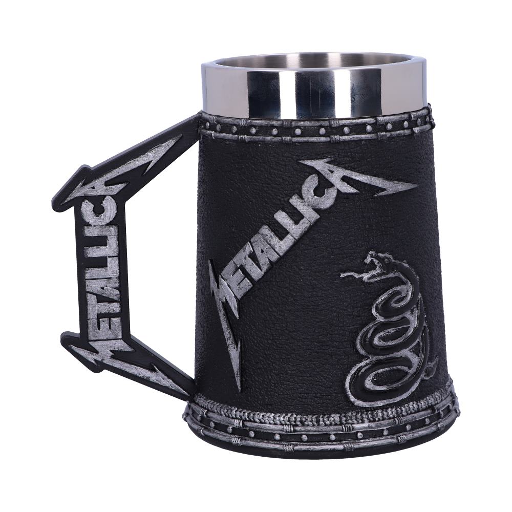 Nemesis Now B5220R0 Officially Licensed Metallica Black Album Tankard, 14.5cm