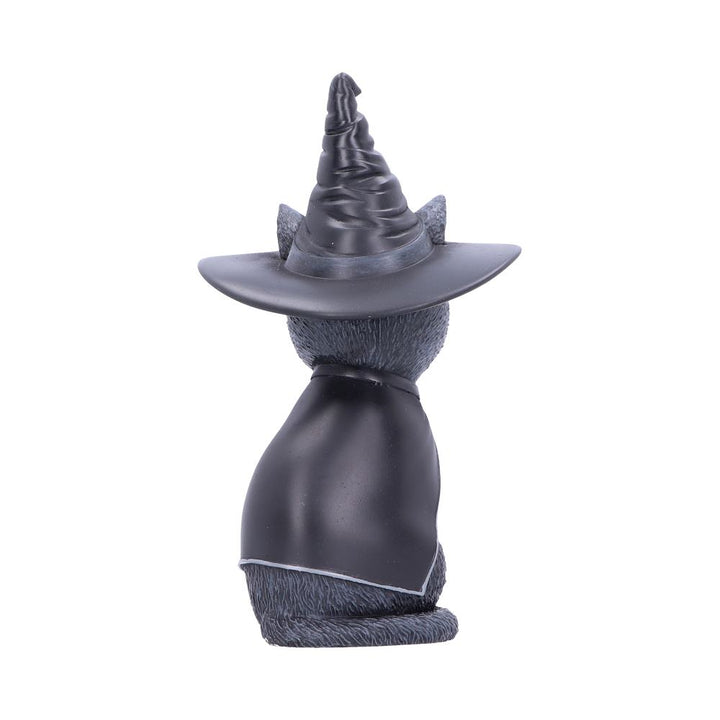 Nemesis Now Purrah Witches Hat Occult Cat Figurine, Black, 13.5cm