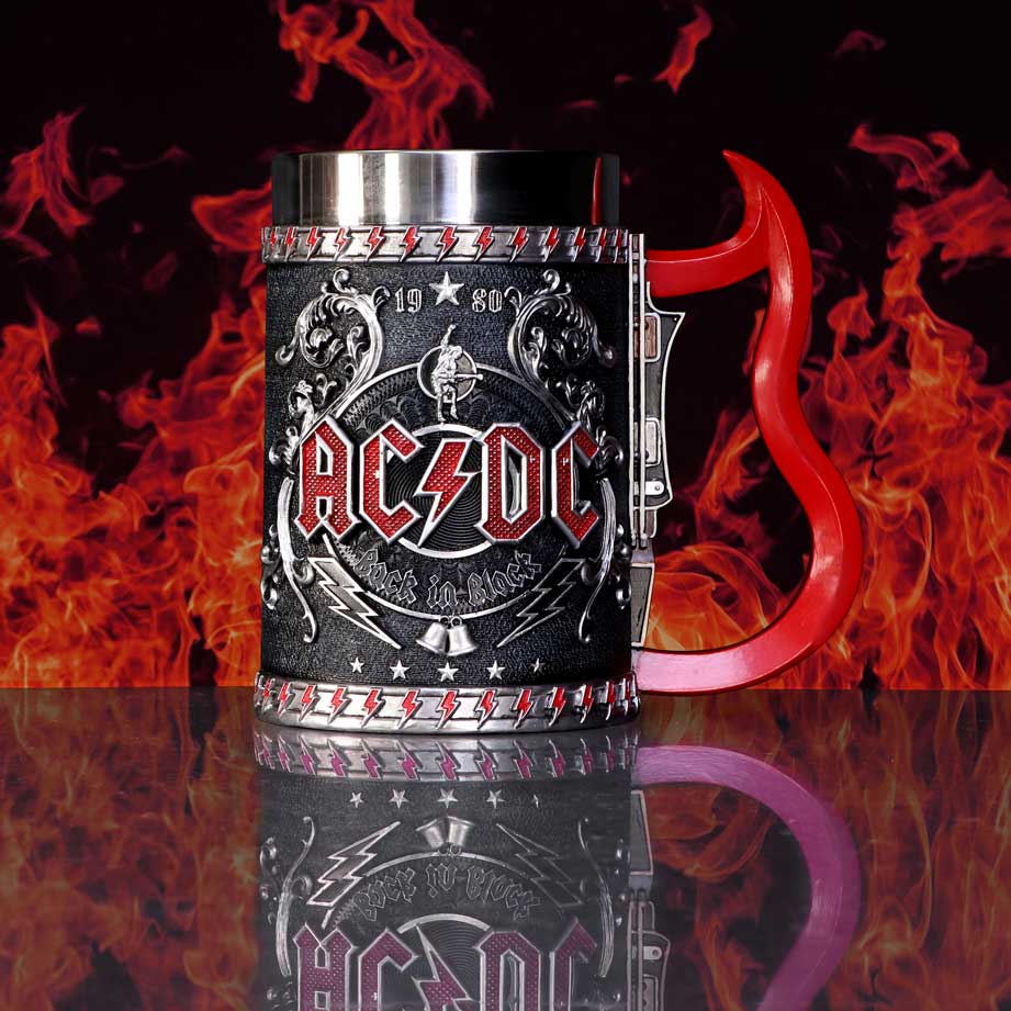 Nemesis Now offiziell lizenzierter ACDC Back in Black Humpenbecher, 16 cm