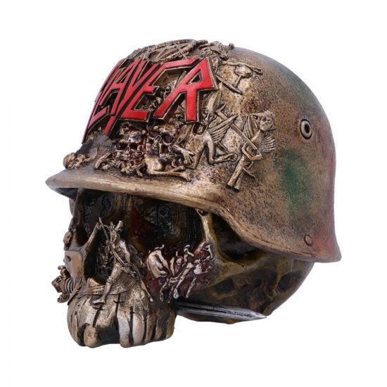 Nemesis Now offiziell lizenzierte Trinket-Box mit Slayer-Adler-Helm und Totenkopf-Logo, Gold