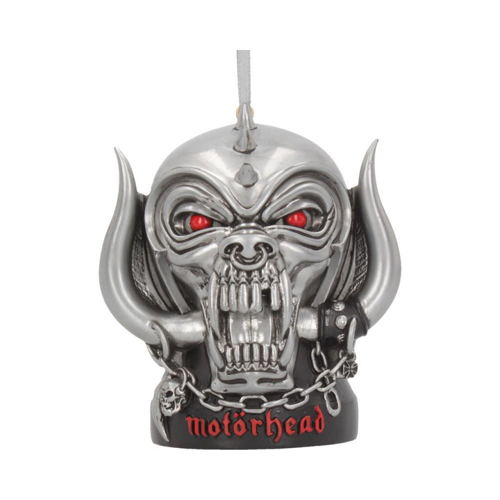 Nemesis Now Officially Licensed Motorhead Warpig Hanging Festive Decorative Ornament, Silver, 9cm