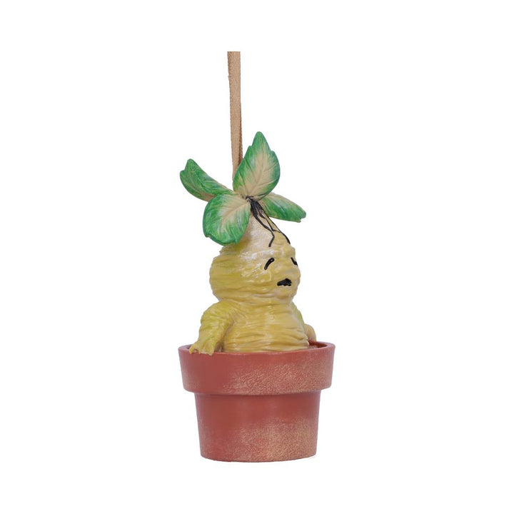 Nemesis Now Harry Potter Mandrake Plant Hanging Ornament, Resin, Green, 9.5cm