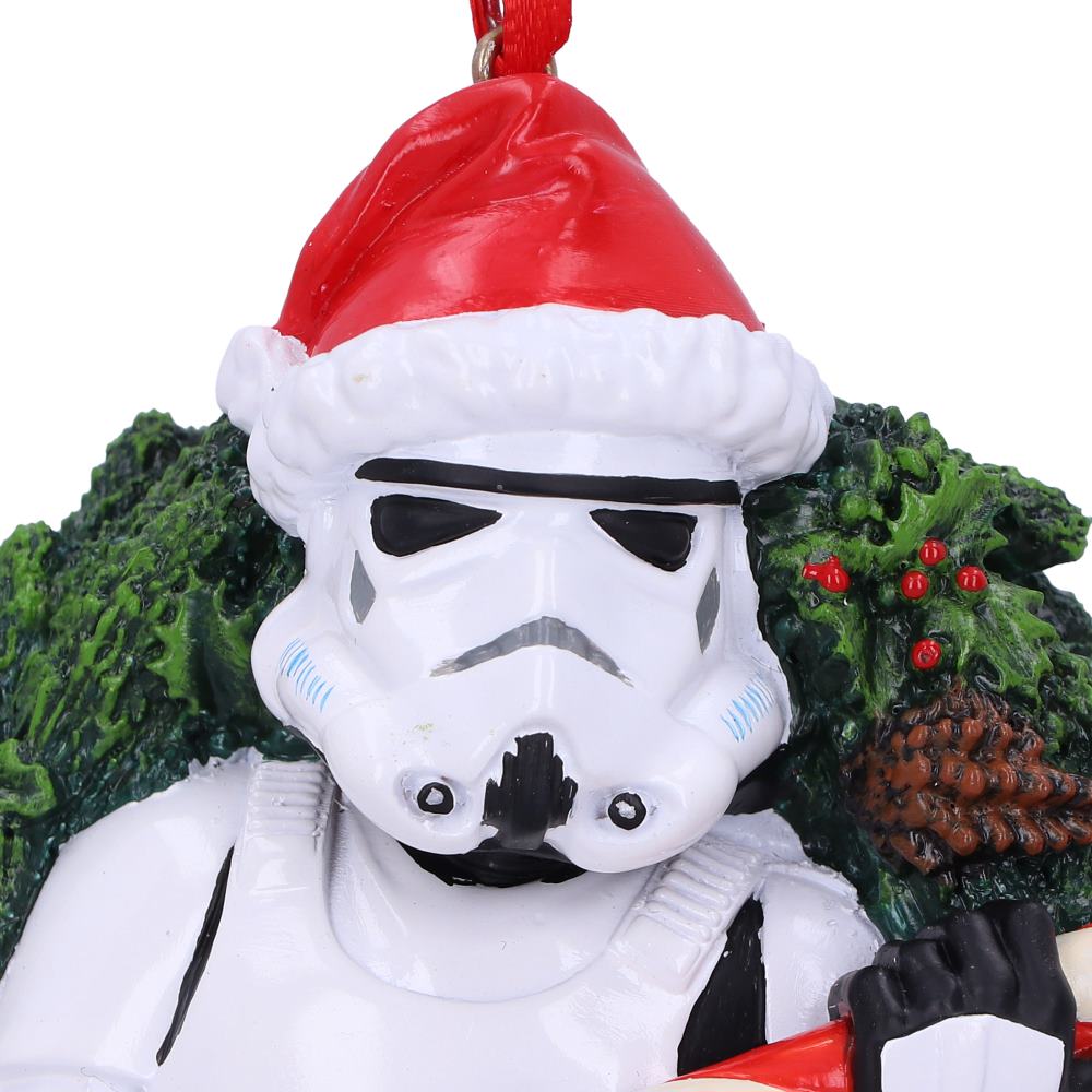 Nemesis Now Stormtrooper Wreath Hanging Ornament 9cm, White (B5695U1)