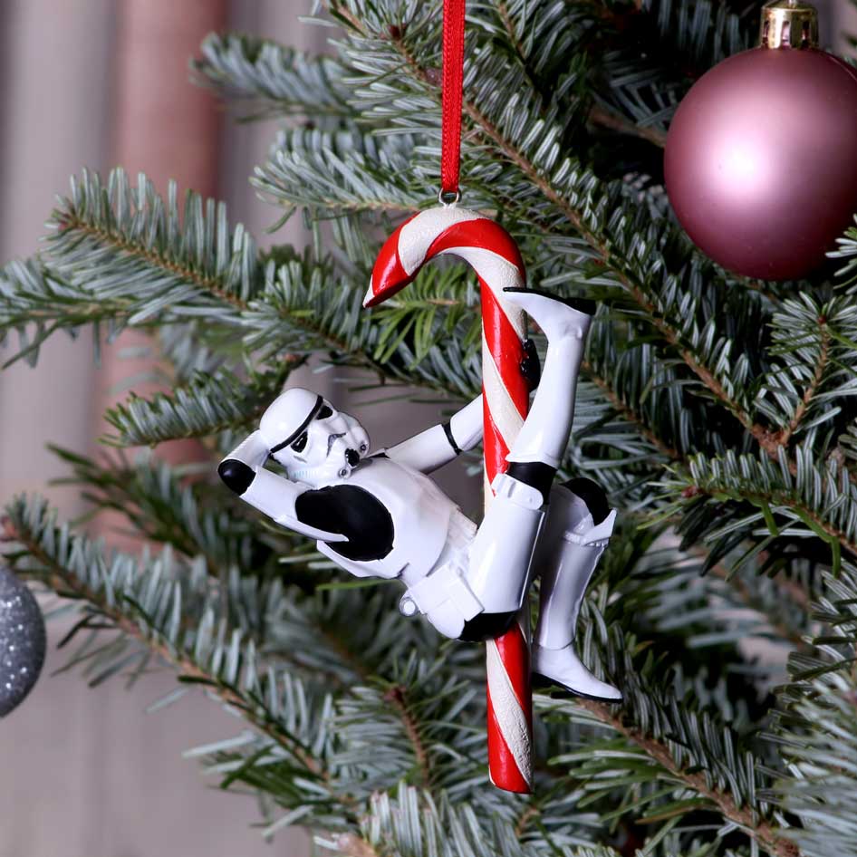 Nemesis Now Stormtrooper Zuckerstangen-Hängeornament, 12 cm, Weiß