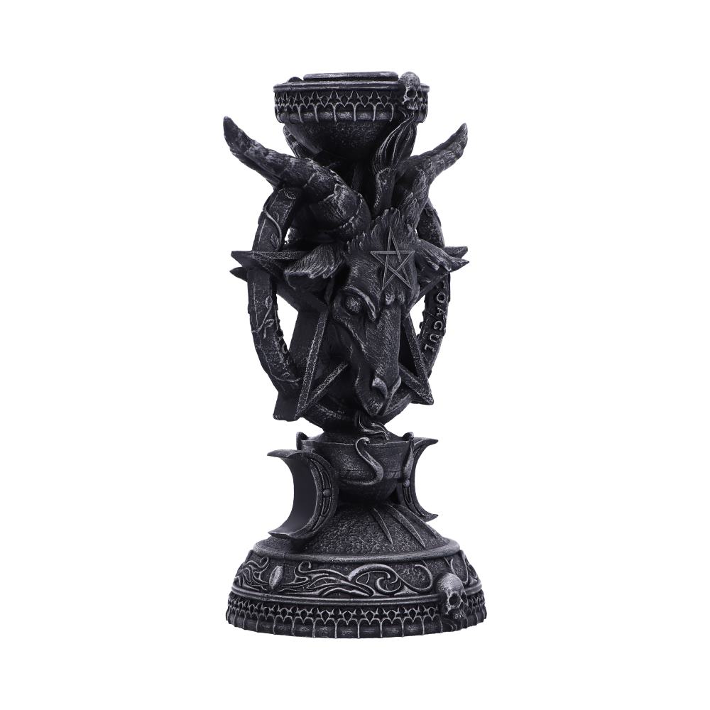 Nemesis Now Light of Baphomet Kerzenhalter 15,5 cm, Schwarz