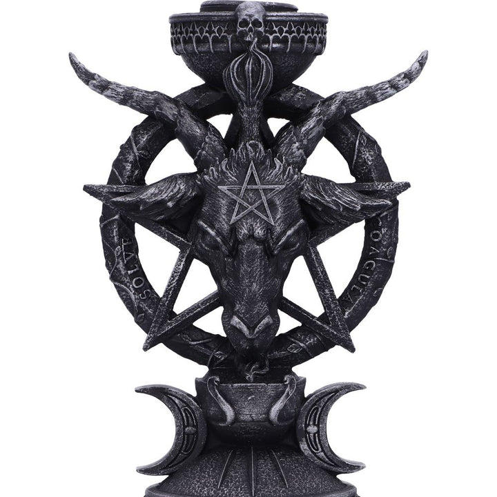 Nemesis Now Light of Baphomet Kerzenhalter 15,5 cm, Schwarz