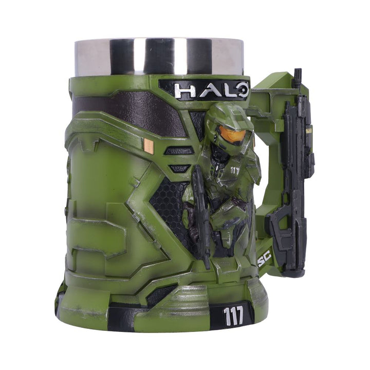 Nemesis Now Halo Master Chief Tankard 15.5cm, Green