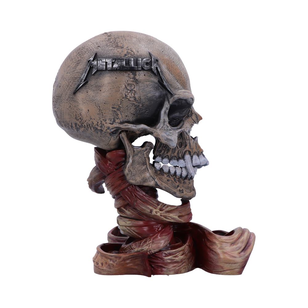 Nemesis Now Officially Licensed Metallica Pushead Skull 23.5cm, Cream