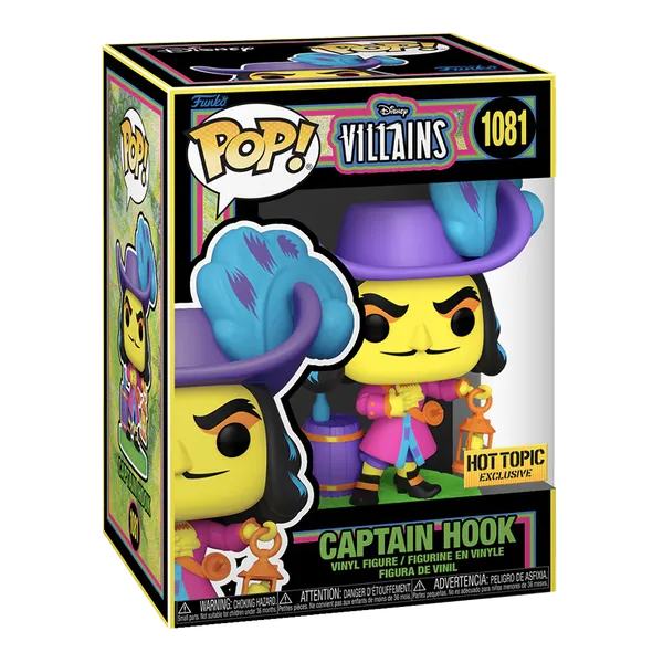 Disney: Villains – Hook (Blacklight) Exklusives Funko 60395 Pop! Vinyl Nr. 1081