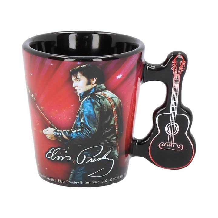 Nemesis Now C3625J7 Espresso Cup Elvis '68 3oz, Resin w/Stainless Steel, Red