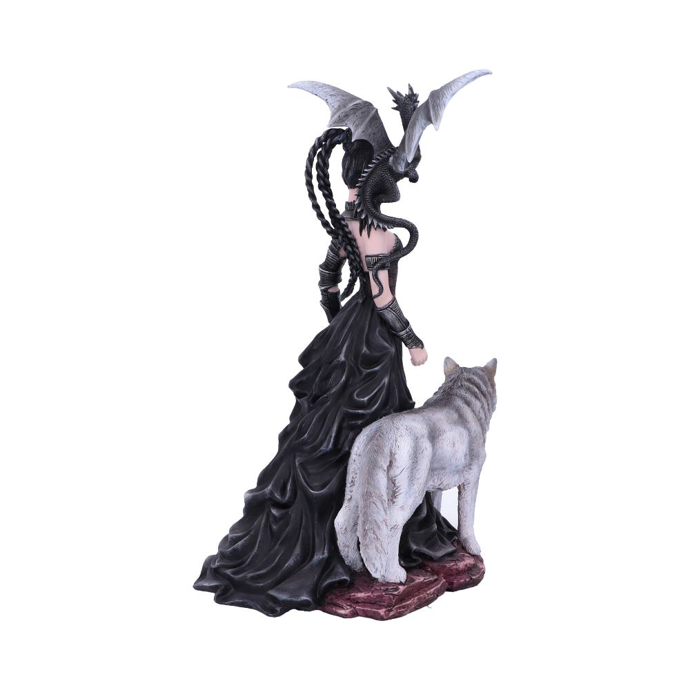 Nemesis Now Nene Thomas Bellamaestra Dragonling and Wolf Companion Figurines, Po