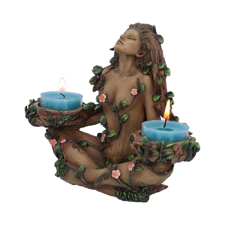 Nemesis Now Balance of Nature Female Tree Spirit Tealight Candle Holder, Brown,