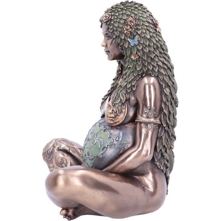 Nemesis Now Ethereal Mother Earth Gaia Art Statue Figur, Polyresin, Bronze, 30 cm