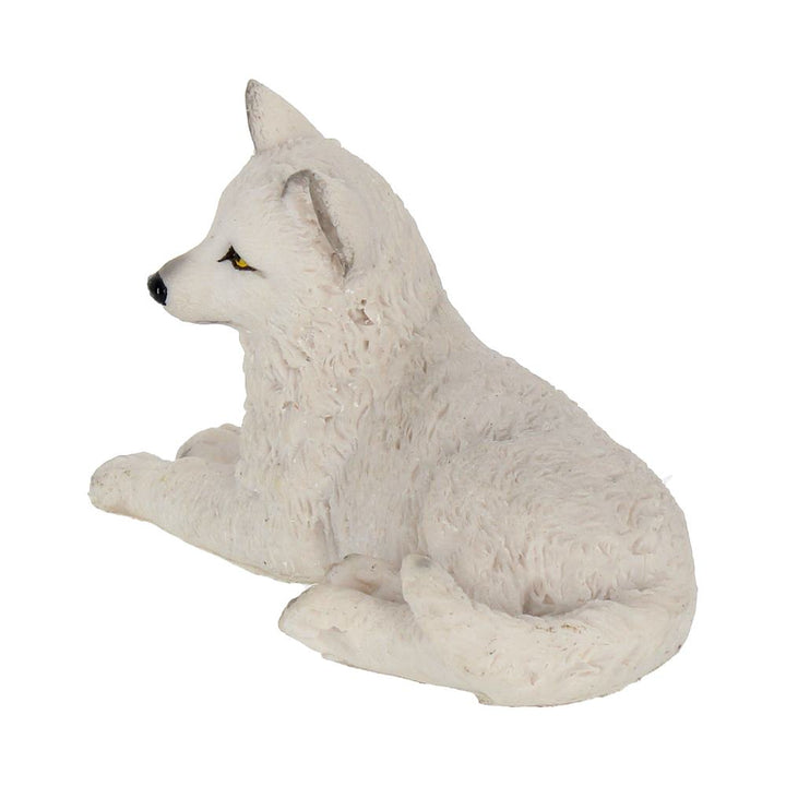 Nemesis Now Winter Wolf Pup Figurine 12cm White