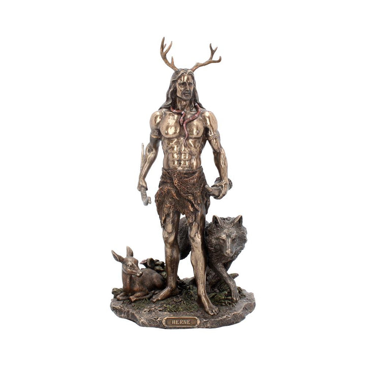 Nemesis Now Herne und Tiere Figur 38 cm Bronze