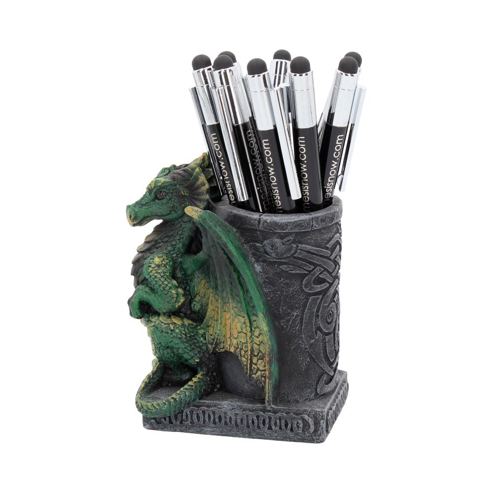 Nemesis NEM2564 Now Green Wyrm Dragon Pen Pot Holder