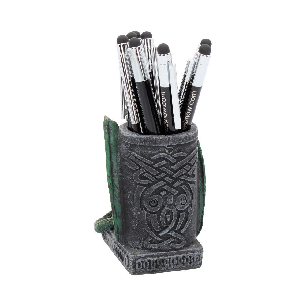 Nemesis NEM2564 Now Green Wyrm Dragon Pen Pot Holder