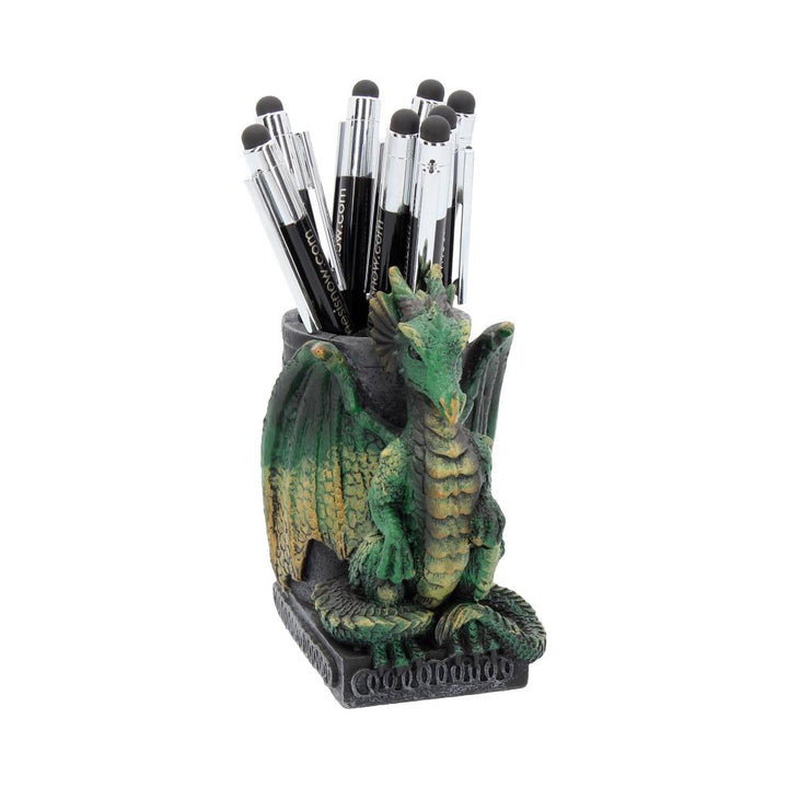 Nemesis NEM2564 Now Green Wyrm Dragon Pen Pot Holder