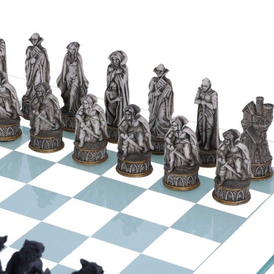 Nemesis Now Vampire & Werewolf Chess Set 44cm Black