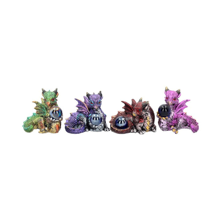 Nemesis Now Hatchling Treasures Set of 4, 5.5cm, Resin, Multi-Coloured