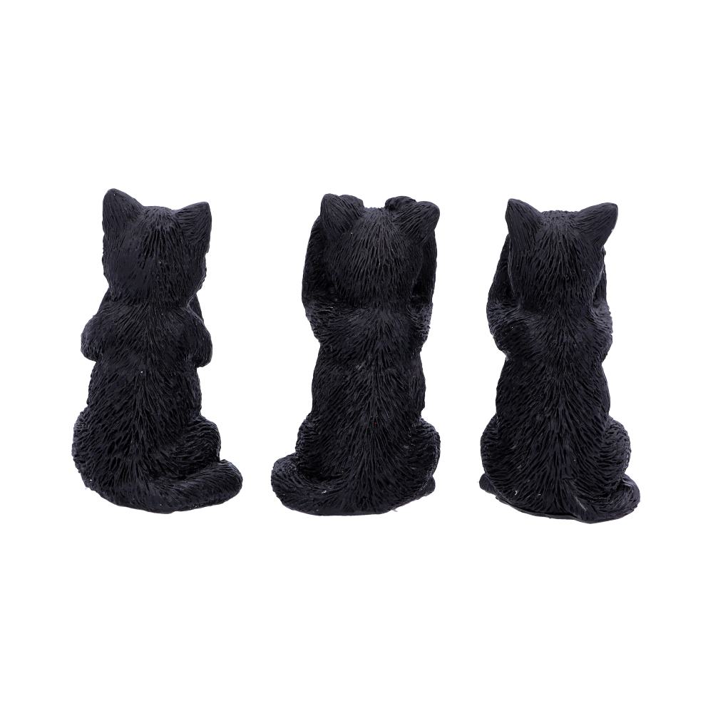 Nemesis Now Three Wise Felines 8.5cm, Black