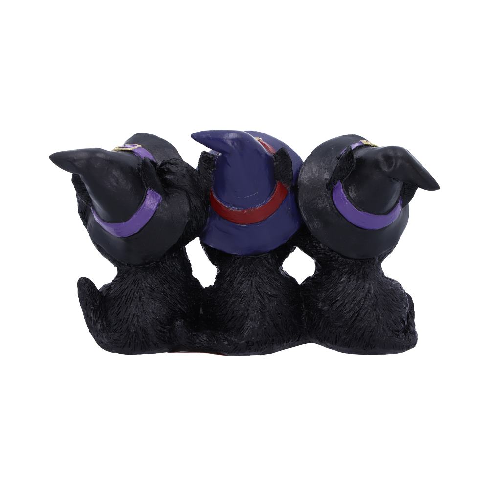 Nemesis Now Three Wise Black Cats See No Hear No Speak No Evil Familiar Figurine